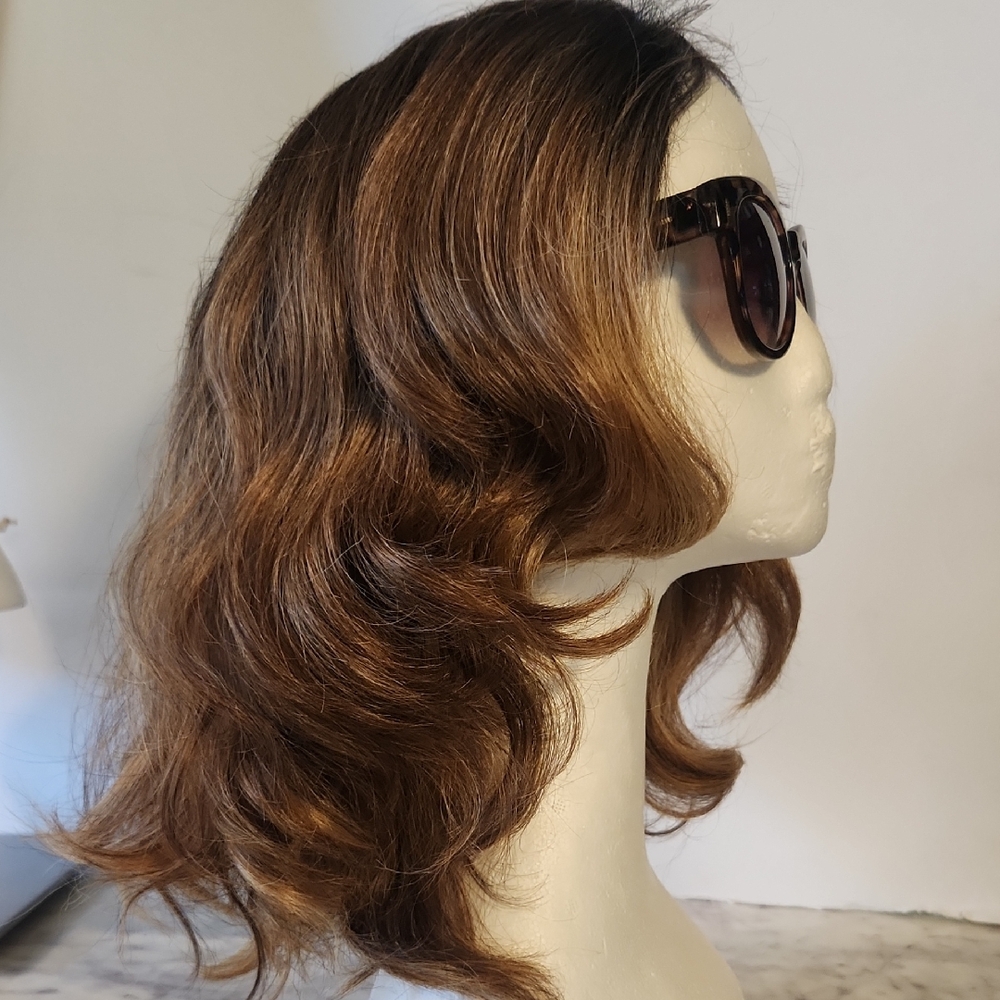 Fashion Source Luxurious Wavy |Blonde| Brown Hair Wig